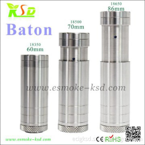 Lockable Stainless steel e cig Baton Mechanical Mode
